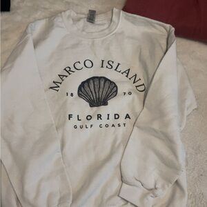 Marco Island White Sweatshirt